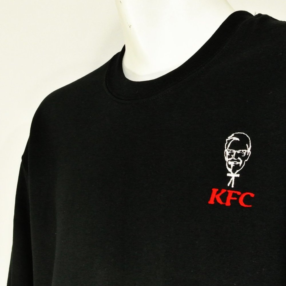 KFC Kentucky Fried Chicken Col Sanders Employee Uniform Sweatshirt NEW S Small